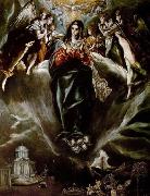GRECO, El The Virgin of the Immaculate Conception oil on canvas